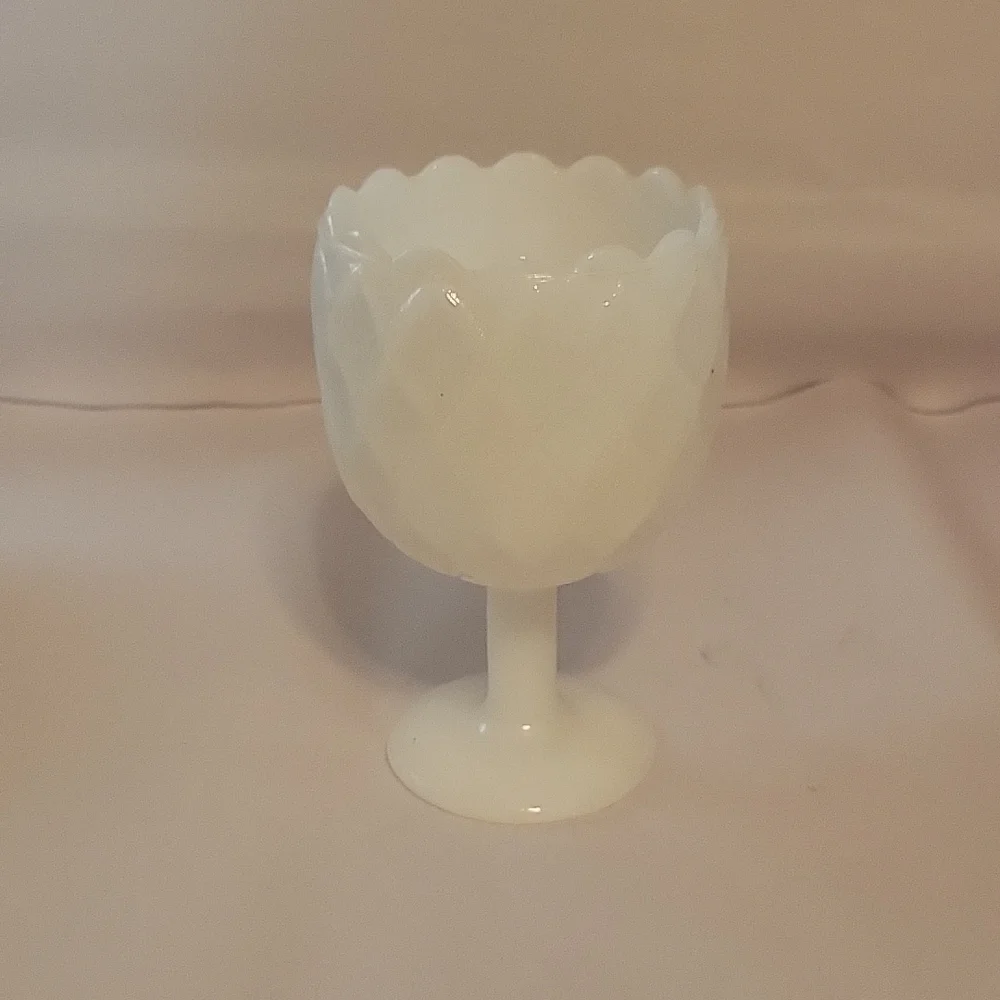 Milk Glass Pedestal Bowl